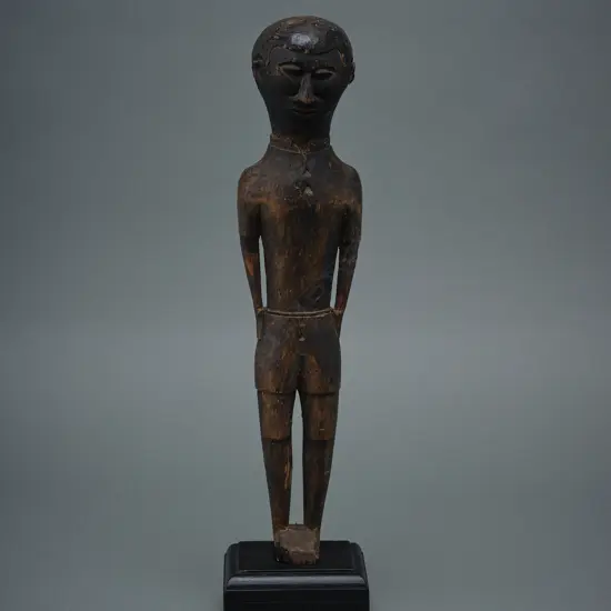 Indonesian wooden male figure,